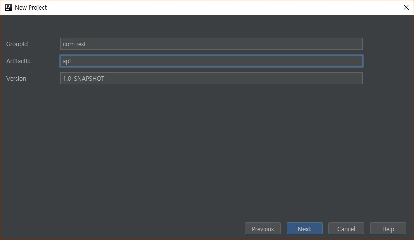 Intellij - Insert GroupId and ArtifactId